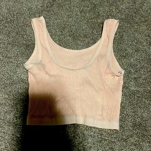 Pale pink crop top